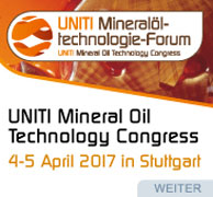  UNITI Mineral Oil Technology Congress, 4-5 April 2017 in Stuttgart