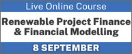 Renewable Project Finance & Financial Modelling